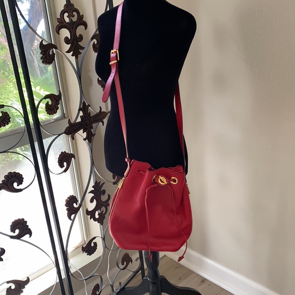 Celine Red Bucket bag - Picture 7 of 9